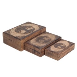 Boîtes rectangulaires Tree Life Comprend un ensemble de 3 unités de boîtes de décoration et de boîtes à bijoux Collection