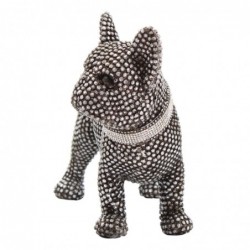 Figure Chien Bulldog français Silver résine | Figurines de chien Figurines décoratives Décoracion Salon 19x10x23cm