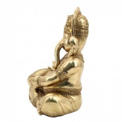 Golden Bouddha figure de résine | Figure de Buddha Figure décorative Salon de décoration 29x14x2222cm