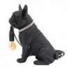 Lampe Bulldog French Resine Black | Lampe de lampe de pied Table de soirée Morocci Lampes 29x15x25cm