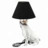 Lampe de résine en forme de bouledogue | Lampe à pied Table de nuit Table de nuit Morochan Lampes 48x25x31cm