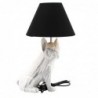 Lampe de résine en forme de bouledogue | Lampe à pied Table de nuit Table de nuit Morochan Lampes 48x25x31cm