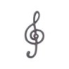 Treble Clef Hanger Décoration Et Parure Porte-Manteaux Style Rustique Mur De Fer Matériel DG17979