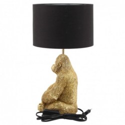 lampe en forme d'or orangutan | Lampe de lampe de pied Table de soirée Lampes Morochan 45x24x24cm