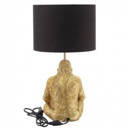 lampe en forme d'or orangutan | Lampe de lampe de pied Table de soirée Lampes Morochan 45x24x24cm