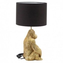 lampe en forme d'or orangutan | Lampe de lampe de pied Table de soirée Lampes Morochan 45x24x24cm