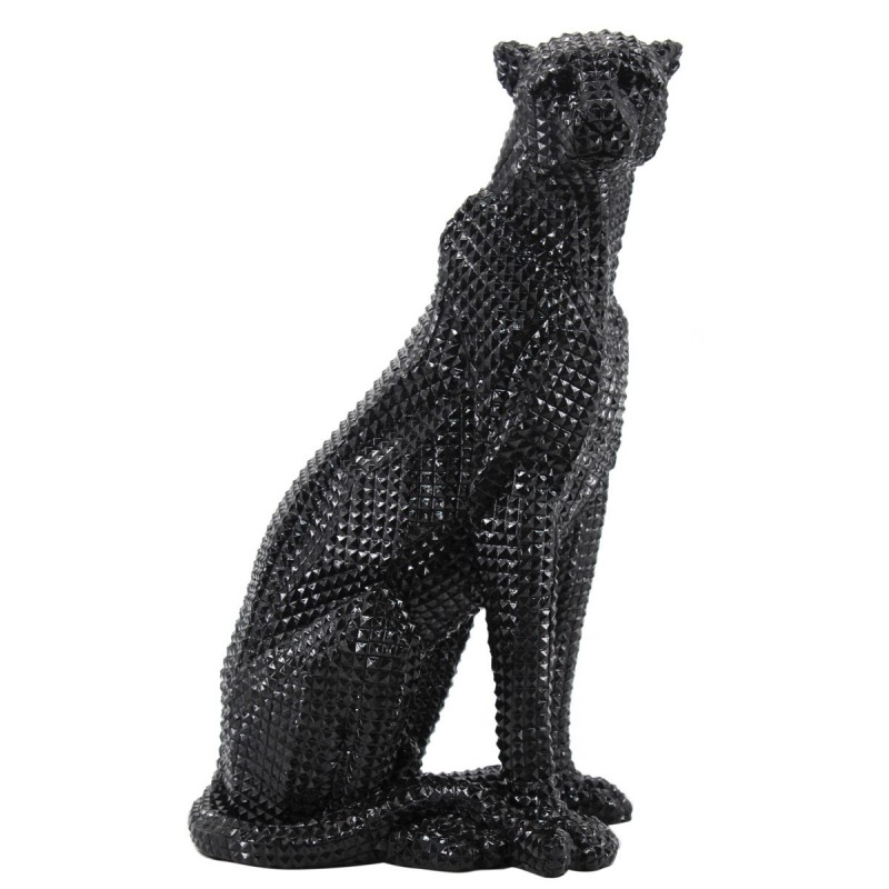 Figure Résine Black Leopard | Figurines de léopard Figurines décoratives Décoracion 53x27x34cm