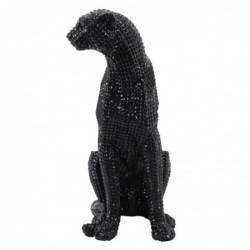 Figure Résine Black Leopard | Figurines de léopard Figurines décoratives Décoracion 53x27x34cm