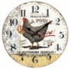 MDF White Hen Watch | Montre Vintage Watch Wall Mur Vintage 34x4x34cm