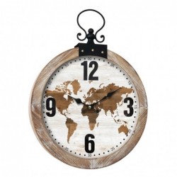 MDF Blanc MapMundi Horloge...