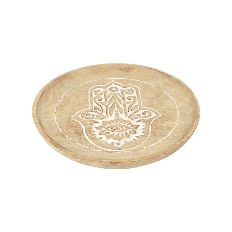 Grand Fatima Hand Plate Plateau Fontaine Poignée Bougeoir Cuisine et Décoration de La Maison