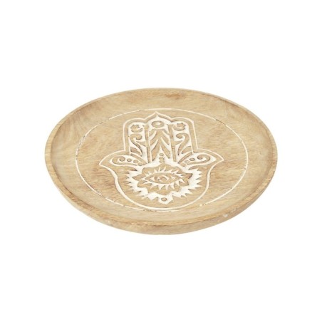 Grand Fatima Hand Plate Plateau Fontaine Poignée Bougeoir Cuisine et Décoration de La Maison