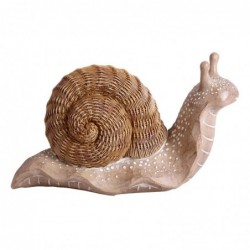 Figure Snate Brown of Resin | Figure de figure animale pour la décoration de la figure de jardin 11x8x18cm