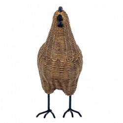 Figure Gallina Brown Resin | GALLINA Figure Resin Figures pour la décoration de figurines de jardin 25x10x21cm