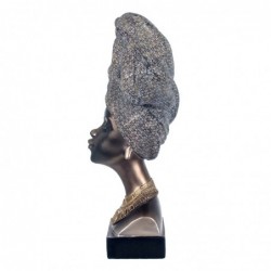 Black African Head of Resin | Figurines africaines figures décoratives de décoration salle 40x16x23cm