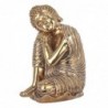 Bouddha Sente Dorado de Resin | Bouddha Figure Resin Figures pour la décoration de figurines de jardin 33x19x22cm