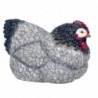 Figure Grey Resin Gallina | GALLINA Figure Resin Figures pour la décoration de figurines de jardin 19x17x31cm