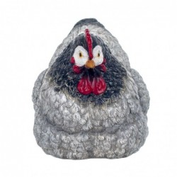 Figure Grey Resin Gallina | GALLINA Figure Resin Figures pour la décoration de figurines de jardin 19x17x31cm