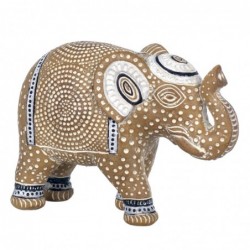 Figure Elephant Brown Resin...