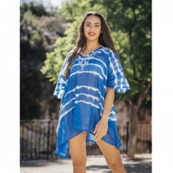 BONITA ISLAND BY SIGRIS - Kaftan | Robe d'été d'été pour femmes fabriquées en coton - Camisole de colorant cravate pour la plag