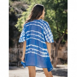 BONITA ISLAND BY SIGRIS - Kaftan | Robe d'été d'été pour femmes fabriquées en coton - Camisole de colorant cravate pour la plag