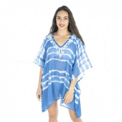 BONITA ISLAND BY SIGRIS - Kaftan | Robe d'été d'été pour femmes fabriquées en coton - Camisole de colorant cravate pour la plag