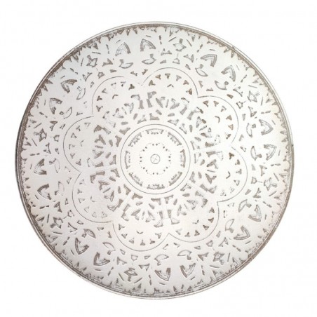 MDF White Mosaic Plate | Décoration décoration salon décoration boho 3x40x40cm