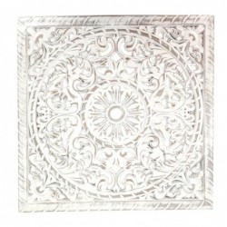 mur de mosaïque mur blanc de MDF | Plaque en bois assiette décorative plaques décoratives mur 60x2x60cm