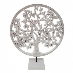 MDF White Life Base Based | Figure Decorative Figures Décoration Salle 37x8x30cm