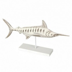 Figure Fish avec MDF blanc | Figure marine figure marine figures 26x8x52cm