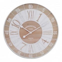 Horloge marron métallique | Mur mural vintage Vintage 60x5x60cm