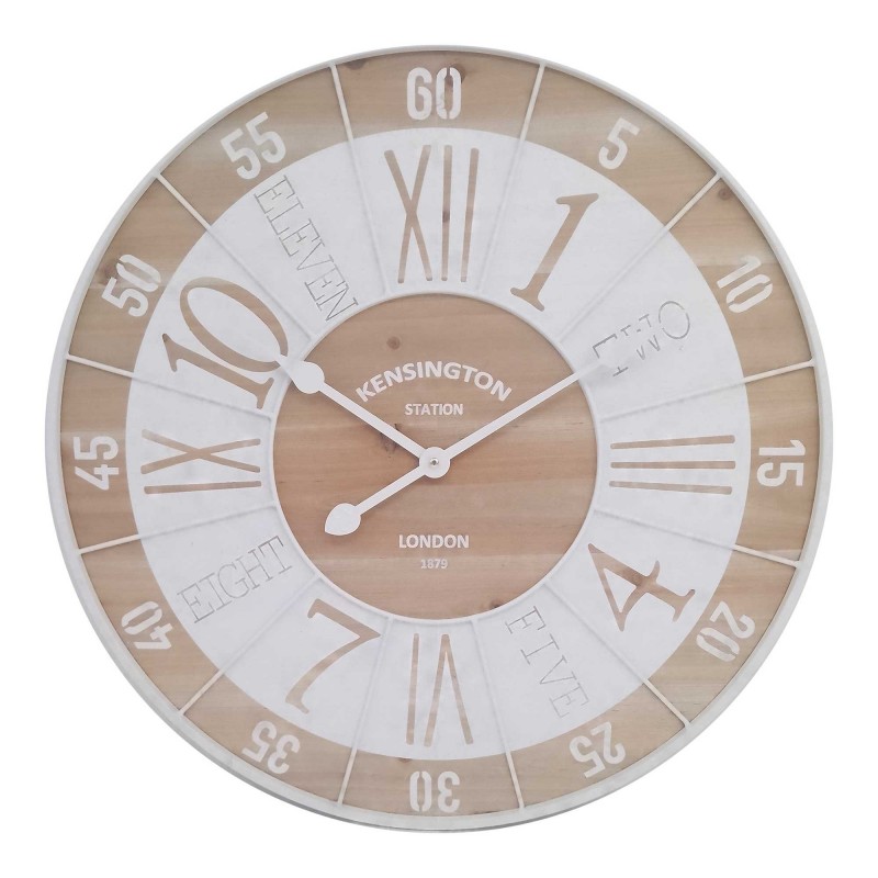 Horloge marron métallique | Mur mural vintage Vintage 60x5x60cm