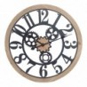 Horloge noire en métal | Mur mural vintage Vintage 60x5x60cm