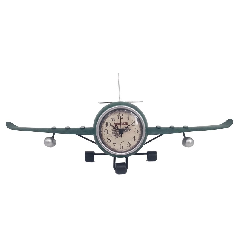 Metal Black Vintage Aircraft | Table Montres décoratives Table montre 17x8x42cm Montres décoratives