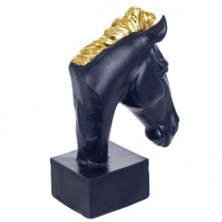 Figure Resin noir Horse | Figure Figures décoratives Décoration Salon 21x8x14cm