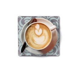 Le napperon imprimé numériquement comprend 4 unités de sous-verres de cuisine Collection Vintage