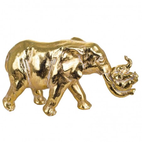 Dorado Resin Elephant | Figure d'éléphant Figures de résine pour la décoration de la figure de jardin 18x10x33cm