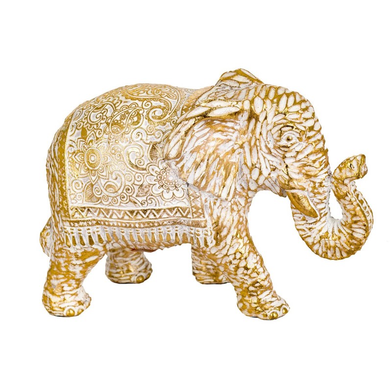 Dorado Resin Elephant | Figure d'éléphant Figures de résine pour la décoration de la figure de jardin 12x7x18cm