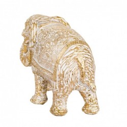 Dorado Resin Elephant | Figure d'éléphant Figures de résine pour la décoration de la figure de jardin 12x7x18cm