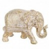 Dorado Resin Elephant | Figure d'éléphant Figures de résine pour la décoration de résine de figure de jardin 14x9x20cm