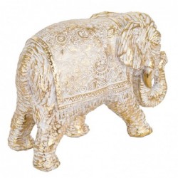 Dorado Resin Elephant | Figure d'éléphant Figures de résine pour la décoration de résine de figure de jardin 14x9x20cm