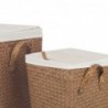 Pankets de rangement Vêtements 2 Uni Brown of Vegetable Fiber -Body | Panier de panier de salle de bain 45x31x31cm