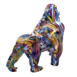 Figurine de singe en résine multicolore 48*57*28cm