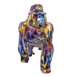 Figurine de singe en résine multicolore 48*57*28cm