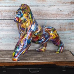 Figurine de singe en résine multicolore 48*57*28cm