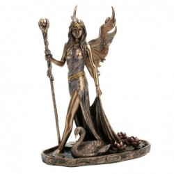 Figrua Aine Queen Fairies Golden Resin | Figurines de la personne figurines pour la décoration de figurines de jardin 22x10x17c