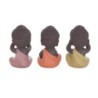 Bouddhas sympathiques je ne vois pas je n'entends pas je ne parle pas Comprend 3 unités de figurines de bouddhas Collection