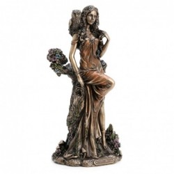 Blodewedd Figure Queen Celta Dorado de Resin | Figurines de figurines pour le jardin 21x9x10cm