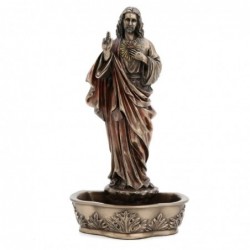 Sacré-Cur Jésus Dorado de résine | Personne figurines figures pour le jardin 23x8x12cm