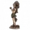 Figure Goddess Dorado Resin Coaticue | Figure de figure de la personne pour la décoration de figurines de jardin 25x9x10cm